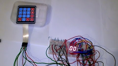 Circuit to Display the Numbers Pressed on a 4*4 Button Pad in a Two Digit Seven Segment Display