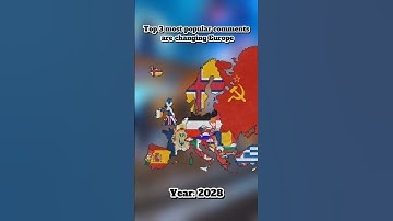 Top 3 most popular comments are changing Europe 🌍🇪🇺 #flags #map #geography #top #mapping #shorts