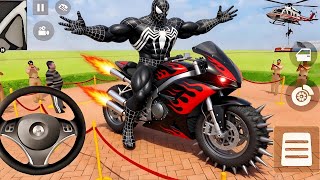 😱Indian Thief Auto Simulator 🦚 Angry Bike Purchase🔥Spider-Man & Police Fight💥 😏Stupid Zombie City'🧟 screenshot 4