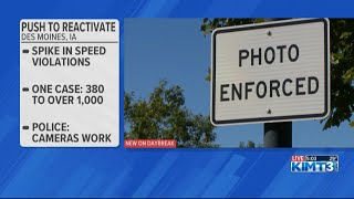Des Moines pushes to reactivate speed cameras