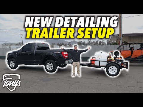 Auto Detailing Trailer Setup