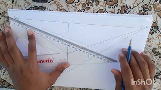 Cara menggambar perspektif 2 titik hilang