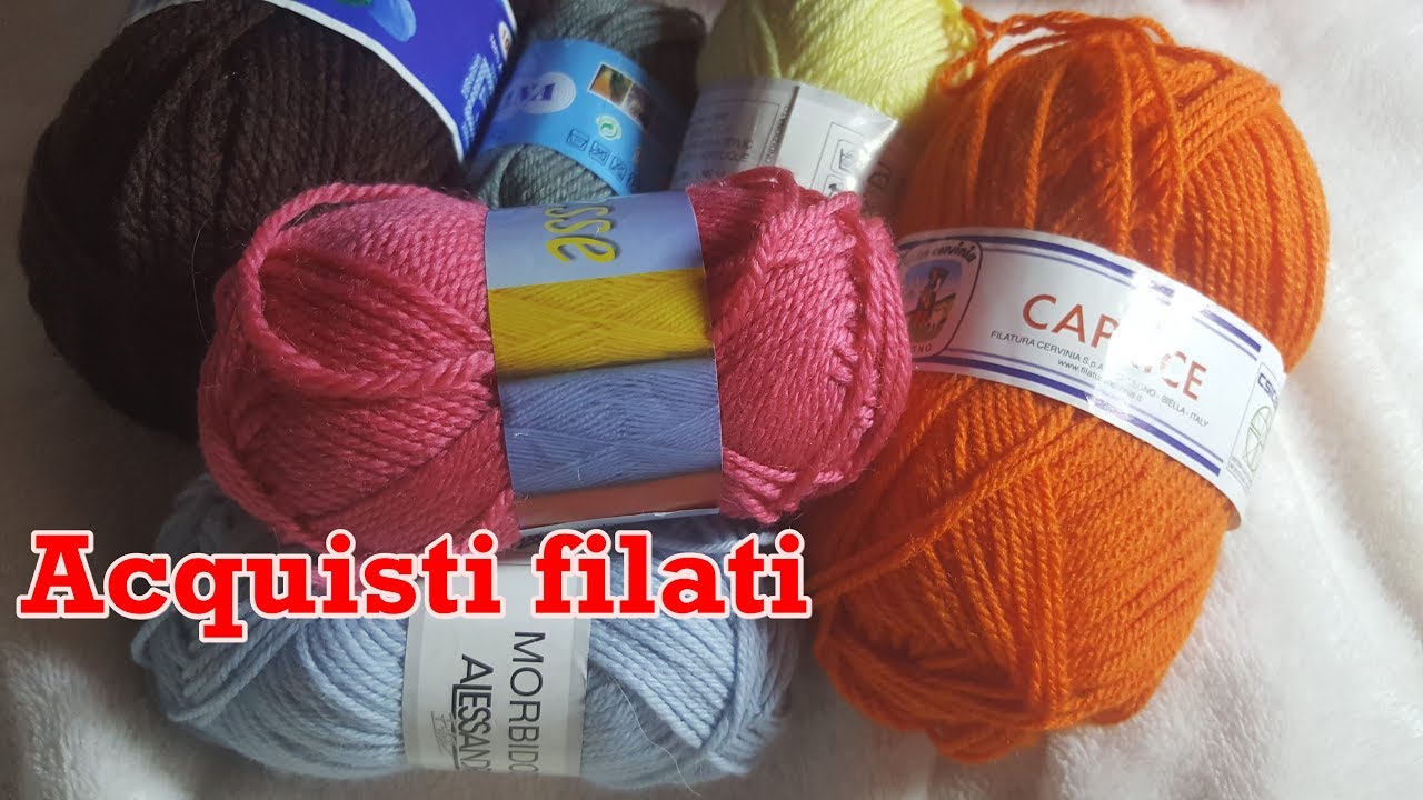 Video ACQUISTI nuovi filati acrilici - acquisti creativi