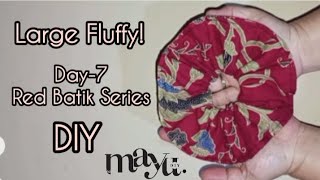 Diy Jumbo Batik Scrunchie Easy Sewing Project