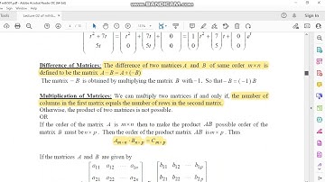 MTH501 LECTURE # 02 |LINEAR ALGEBRA|   Maths Tutorials