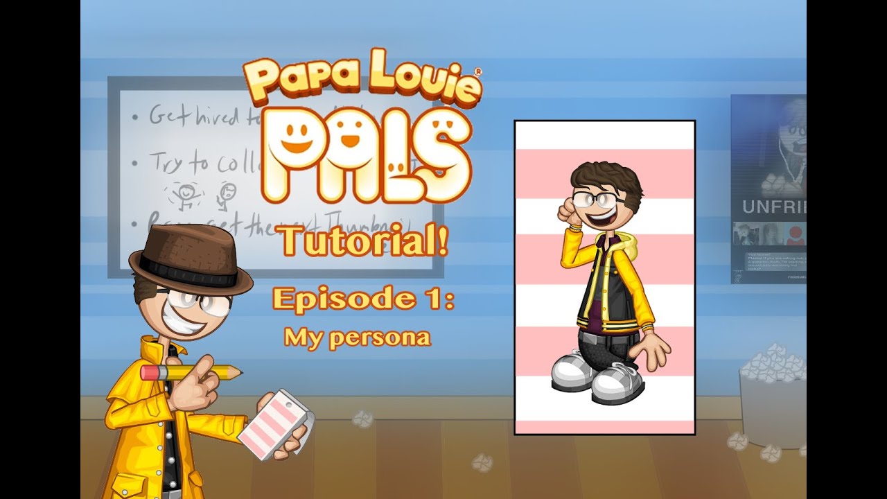 Papa Louie Pals Tutorial: How to make my persona. (Fredbearcorn25) 