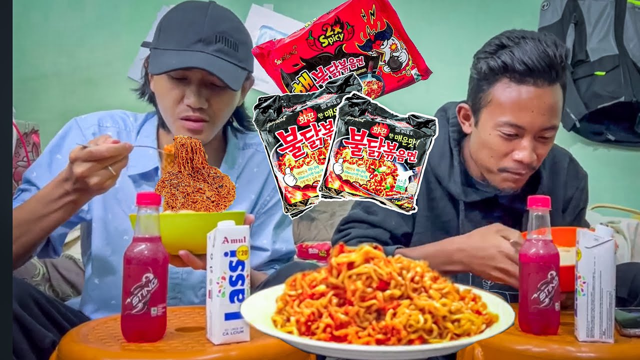 3x Spicy Ramen Noodles Challenge with @rkmvlogs21