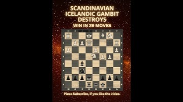 Icelandic Gambit Destroys | Chess Openings | Chess Tricks | Chess Game | Learn Chess | Chess Online