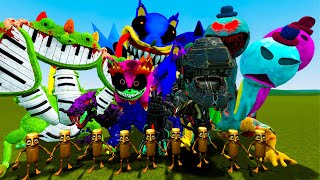 The Great War of the Three-Headed Giants And SAXOSAURUS ROBOT 5 + TUNG TUNG TUNG IN Garr'y Mod!