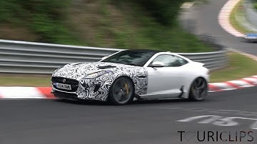 Jaguar F-type RS coupe & convertible spied testing on the Nürburgring!