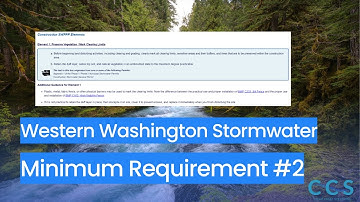 WESTERN WASHINGTON MINIMUM REQUIREMENTS | Minimum Requirement #2