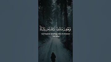 إِنَّ اللَّهَ لَا يَغْفِرُ أَن يُشْرَكَ بِهِ  🍂•  القارئ #حاتم_المالكي