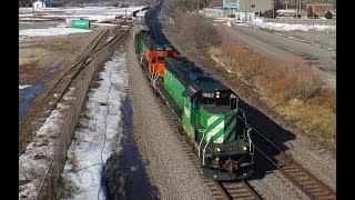 Roaring EMDs on the BNSF Staples Subdivision