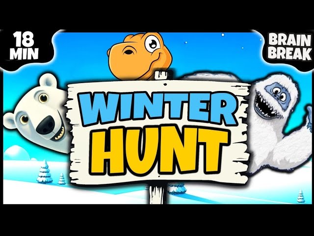 ❄️ EPIC Winter HUNT ❄️ Brain Break ❄️ Bear Hunt ❄️ Dino Hunt ❄️ Yeti Hunt class=