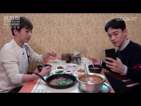 EXO XIUMIN & CHEN MUKBANG EATING SHOW AT THE FIRST TIME