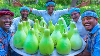 BOTTLE GOURD | Sorakkai Mutton Gravy Recipe | Delicious Bottle Gourd Recipe Cooking In Village