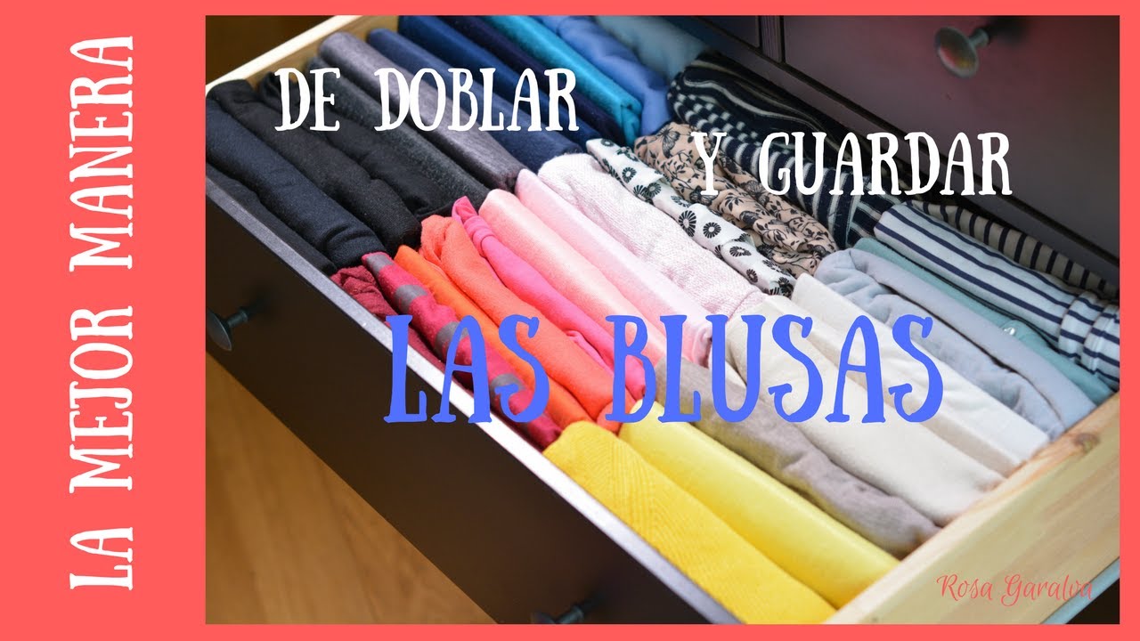How to store blouses - YouTube