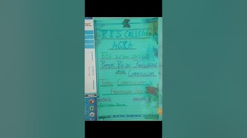 #Practical File of  Paper B.D.201 ,Knowledge and curriculum# B.Ed. 2nd year#