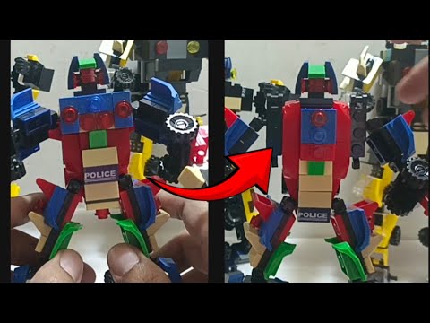 Destroy & rebuilding lego robot poser tim racing fire storm | hasilnya makin bagus cuma kurang kokoh