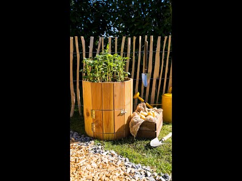 Video: DIY-Kartoffelturm für den Garten: Selbstgemachte Kartoffeltürme herstellen