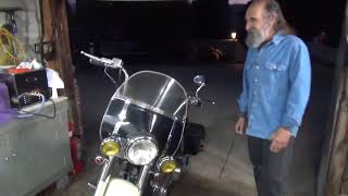 Testing the Harley Shovelhead With Her New Fan