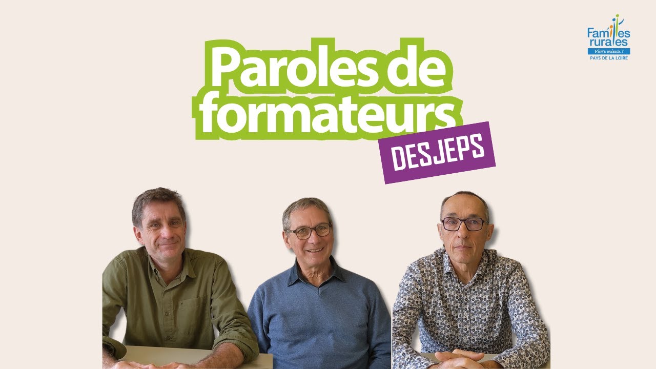 Formation DESJEPS - Paroles de formateurs