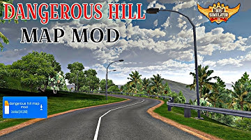 RELEASED! New Dangerous Hill Map Mod For Bus Simulator Indonesia ||Mod Map Bussid 3.7 |Mod Bussid