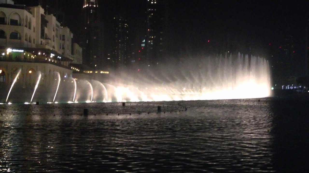 DUBAI MALL WATER FOUNTAIN SHOW YouTube