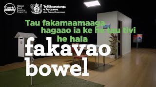 Niuean - How to do the bowel screening test