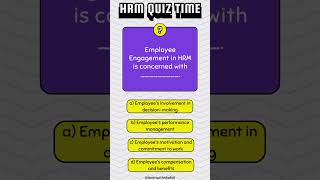 HRM Multiple Choice Questions: Test Your Knowledge! #hrm #humanresourcemanagement