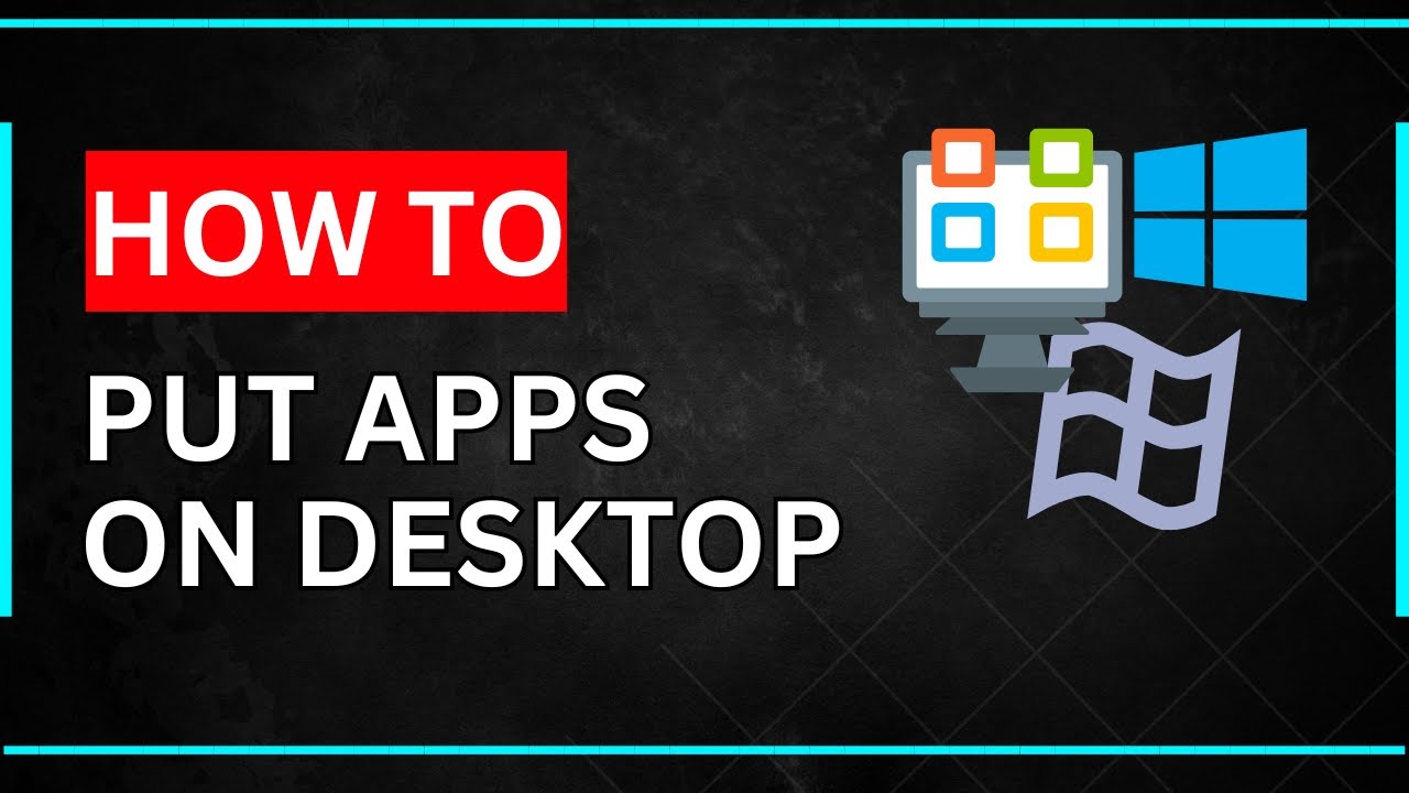 How to Put Apps on Desktop on Windows 11 or 10 PC - Full Guide - YouTube