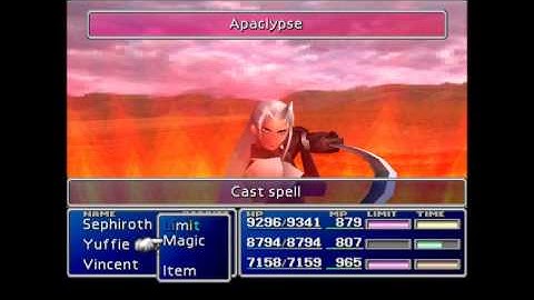 Sephiroth limit breaks