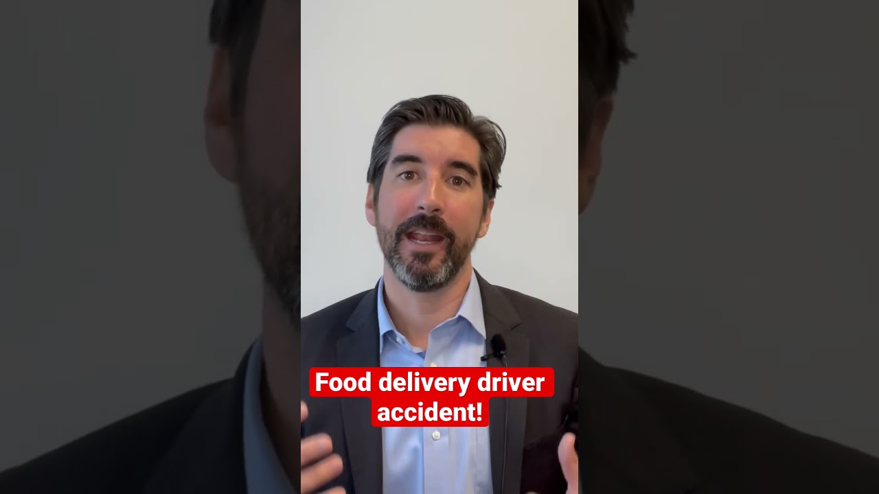 Food delivery driver caused accident