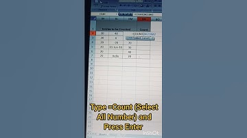 Count Function in Excel !#short #shorts #shortsfeed #viral #exceltips #excel #msexcel #exceltutorial