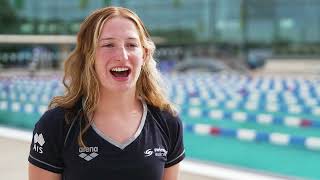 Mollie O'Callaghan at Commonwealth Games training camp