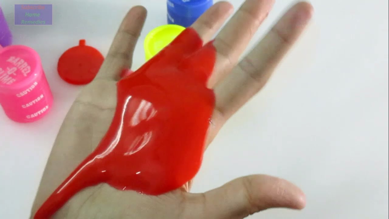 How to DIY BLOOD Slime on hand Halloween Prank - Kids Toys