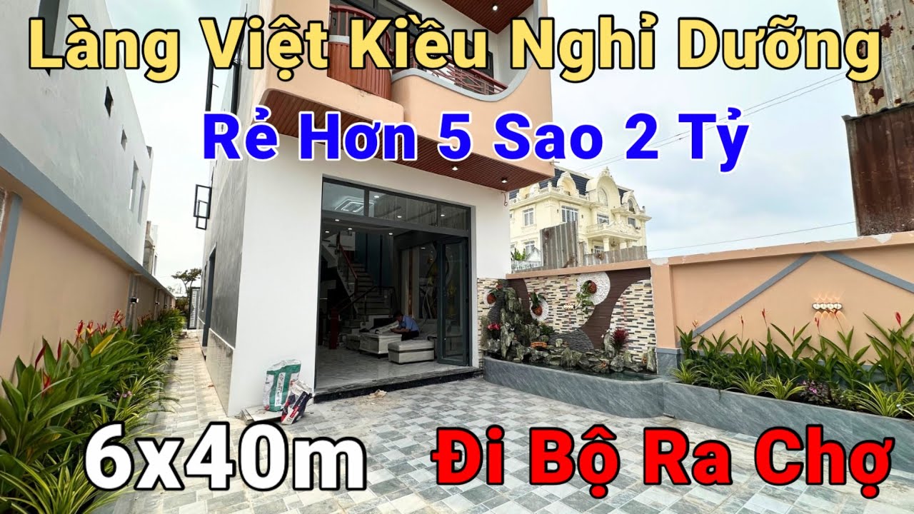 Việt Kiều Mỹ Cũng Mê Nhà Rẻ Ngỡ Ngàng 6x40m Nghỉ Dưỡng Đẹp Ngất Ngây Sổ Hồng Riêng Khu Đô Thị 5 Sao