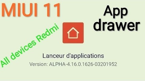 How to Enable App drawer. MIUI 11 - Redmi 8