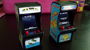 Galaxian and Ms. PacMan Tiny Arcade Cabinets