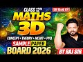 Class 12 Maths 3D Geometry Complete Chapter | NCERT + PYQ + Sample Paper | Board Exam 2026
