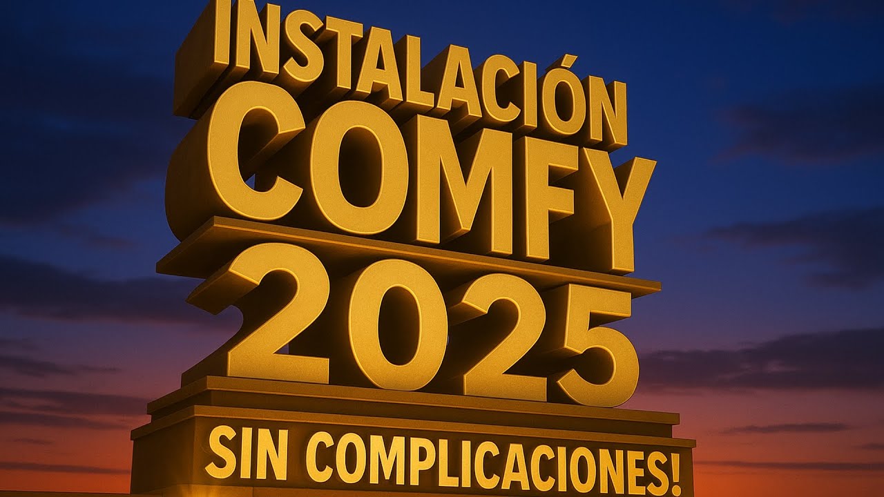 Nueva instalación de ComfyUI 2025! Mas fácil que nunca!