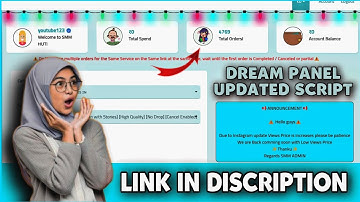 Dream Updated smm panel script | Smm panel | Latest Smm panel script |#smm #smmscript #instagram