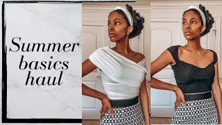 Summer Basics Haul: H and M, Banana Republic, Schutz, ASOS || Klassically Kept