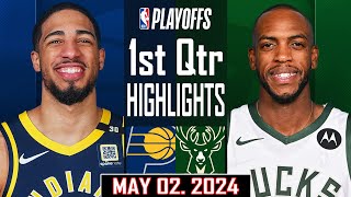 Milwaukee Bucks vs Indiana Pacers Game 6 Highlights 1st QTR | May 2 | 2024 NBA Playoffs