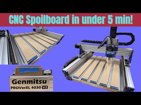 How to make a CNC spoilboard with a perfectly flush surface