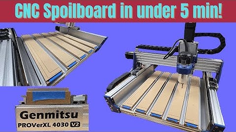 How to make a CNC spoilboard with a perfectly flush surface