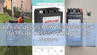 Review Uplus New Technology Battery Uplus Ytx14Ahl-Bs Motorcycle Battery, Eb14A-3 12V 12Ah Sla Batte