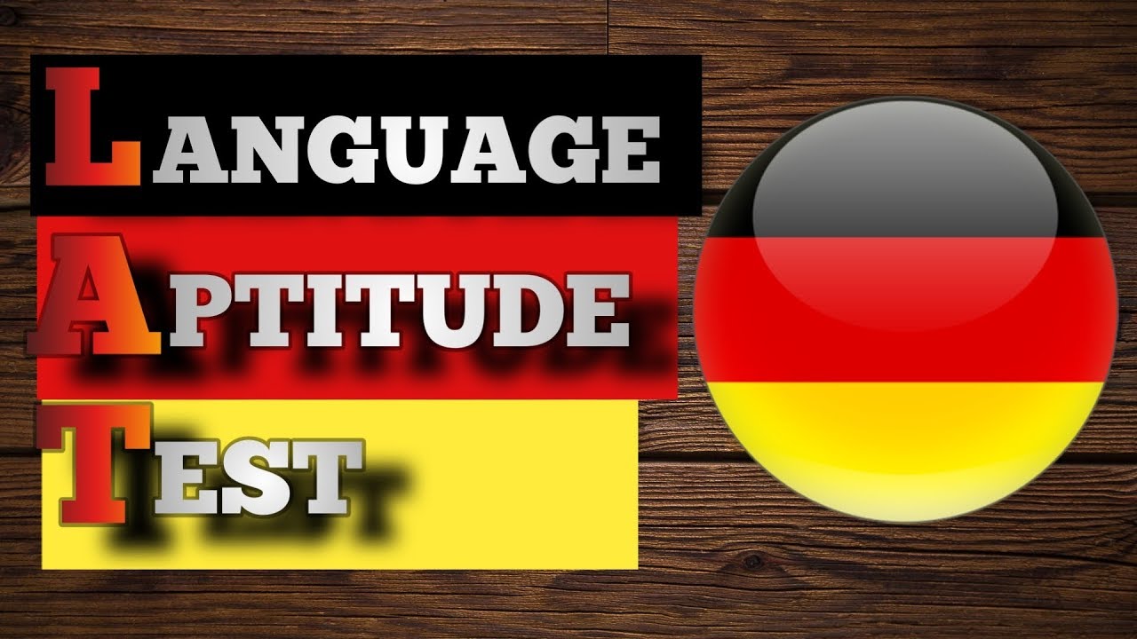 Language Aptitude Test Guide German YouTube