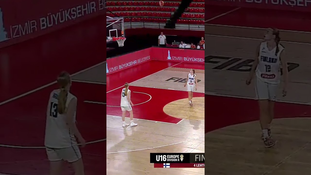 Basketball physics don’t apply here 👀 #U16EuroBasketWomen