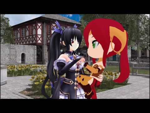 [MMD] Chibi Pyrrha vs Noire Poke Battle